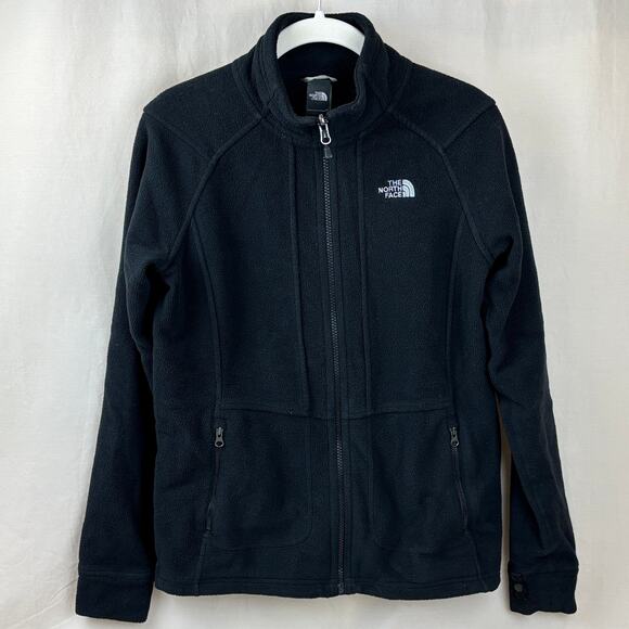 The North Face Black Full Zip Fleece Jacket Polartec Classic Womens Small - Picture 1 of 12